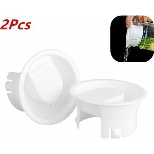 2Pcs White Glass Water Carafe Lids Cover Food Grade Plastic Anti-Dust Leakproof Lids Kettle Pitcher Stoppers for Glass Bistro