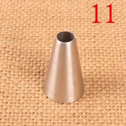 11# round Small Hole Writing and Drawing Cream Decorating Mouth Stainless Steel Baking DIY Tool Small Number