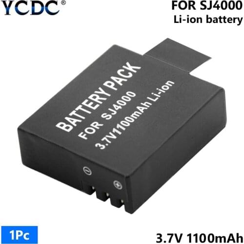 1/2PCS 3.7V Lithium Li-ion Camera Battery For SJCAM SJ4000 SJ5000 SJ6000 SJ7000 SJ8000 SJ9000 Series EKEN A8 A9 W7 W8 W9 W9