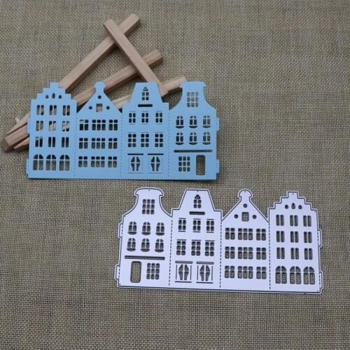 Building Box Embossing Metal Cutting Dies Lantern Frame Die Cuts for Card Making Scrapbooking Album Decor