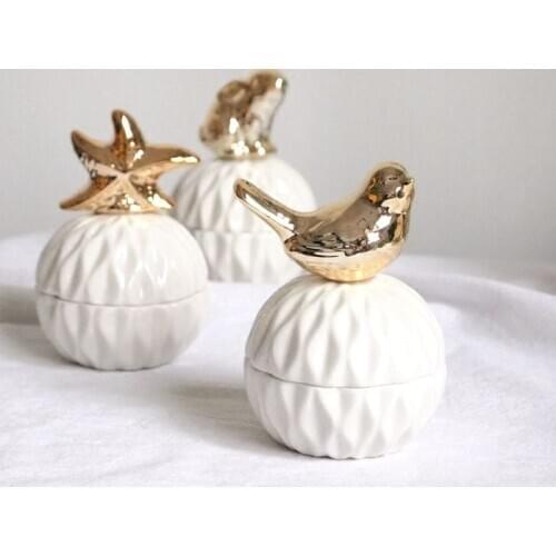 Cute Animal Jewelry Box Storage Box Birthday Gift Squirrel Rabbit