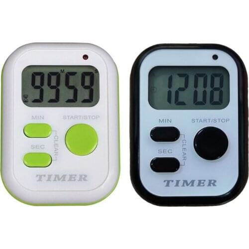 Multifunction LCD Digital Timer Count-Down Up Clock Cooking Timer Shock Timer with Stand for Kitchen Baby Feeding Fitness Meetin