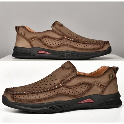 Flat Loafers Men Outdoor Sport Sneakers Male Classic Footwear Office Business Dress Size New Breathable Mens Walking Shoes 38-46