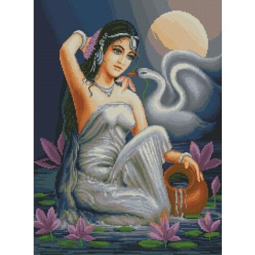 Swan beauty Sewing kit Top Quality Embroidery Needlework 14CT Unprinted Cross Stitch Kits DIY Handmade Home Decor