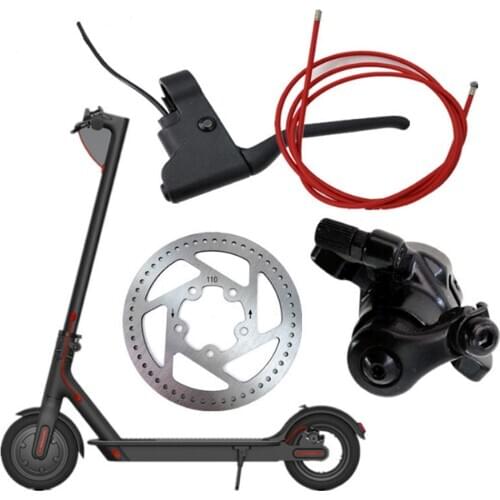 Electric Car Tool Brakes M365 Scooter Brake Pads 110MM Brake line Rear Wheel Disc Brake Plate Set