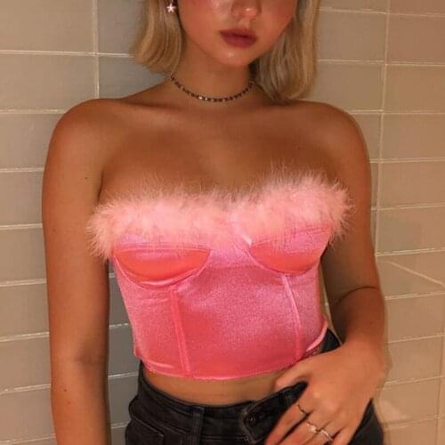 2020 New Womens Sexy Fashion Wrap Chest Solid Off-Shoulder Short collar short chest features out sweater belly sweater #07