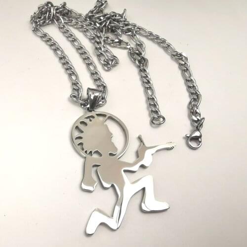 Juggalo Hip HOP ICED Hatchet Man Runner Pendant Charms Stainless Steel Necklace 4mm 24 inch ICP Jewelry