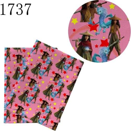 Half Yard 45*140Cm Cartoon Movie Girl Print Polyester Patchwork Stof DIY Hat Pillow Material 1737