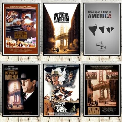 Retro Vintage Once Upon a Time in America Classic Movie Poster Prints Painting Canvas Art Wall Pictures Living Room Home Decor