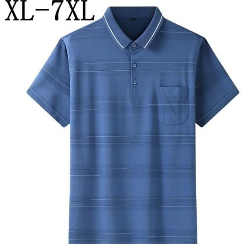 7XL 6XL 5XL Oversized Polo Shirt Men 2021 Summer New Casual Loose Mens Shirts With Pocket High Quality Breathable Polo Homme