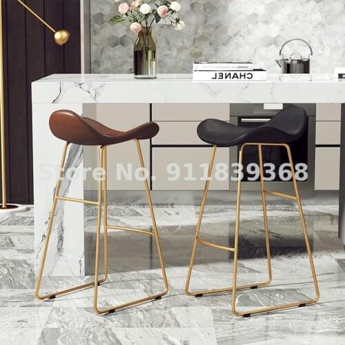 Nordic High Stool Family Bar Stool High Foot Net Red Bar Stool Front Desk Chair Bar Chair Modern Simple Bar Chair