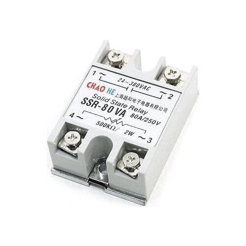SSR-80VA 80Amp Resistance Regulator Solid State Relay 500Kohm