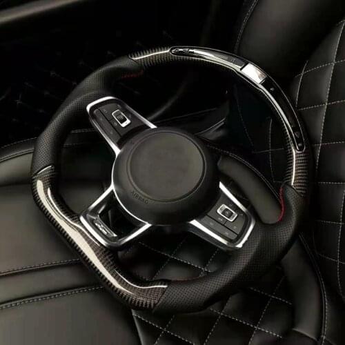 LED Carbon Fiber Steering Wheel for Volkswagen Sagitar Passat Magotan Golf Polo Beetle Touareg Tiguan Sharan Touran Sciricco
