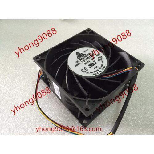 Delta Electronics PFC0912DE 9E69 DC 12V 4.32A 90x90x38mm Server Cooling Fan
