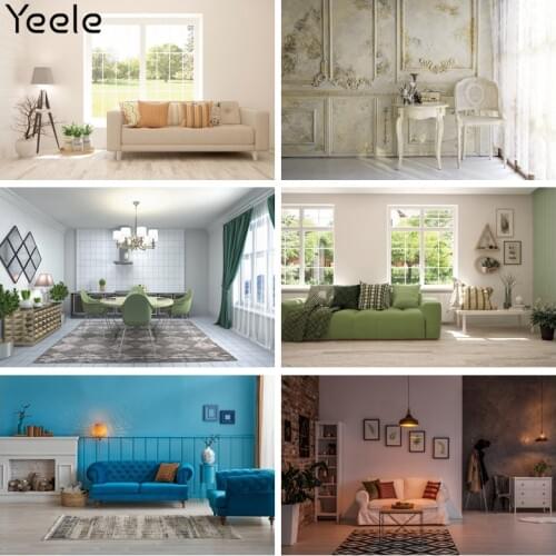 Yeele Interior Backdrop Props Vintage Wall Curtain Chair Table Photography Personalized Photographic Background For Photo Studio