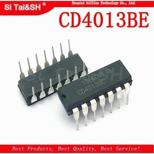 10PCS CD4013BE DIP14 CD4013 DIP new and original IC