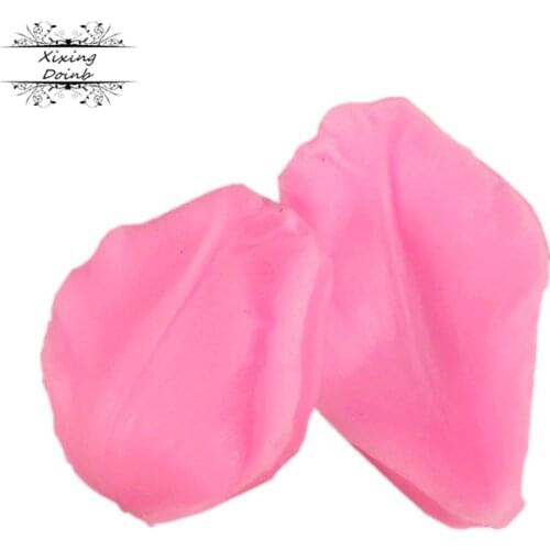 2 pieces / set flower leaf embossing printing wedding decoration silicone mold baking soft candy craft Kitchen Baking