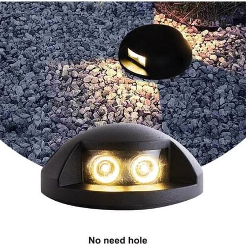 2PCS LED Underground Light Outdoor IP65 Ground Garden Path Floor Yard Stair Steps Spotlight Landscape 2W 6W DC12V AC110V AC220V