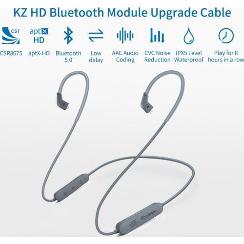 KZ Aptx HD CSR8675 Bluetooth Module Earphone 5.0 Wireless Upgrade Cable Applies Original Headphones AS10ZSTZSNProZS10Pro/AS16