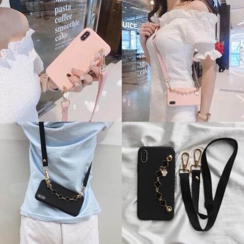 Flowers love Bracelet Strap Rope Case For Samsung Galaxy A 01 11 21 31 41 81 91 51 71 72 12 52 32 42 02s