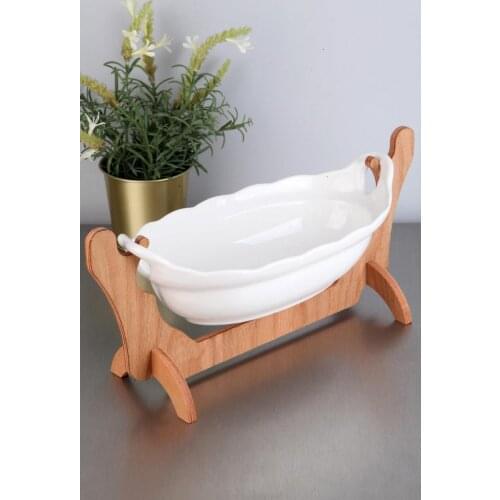 Wooden Hanging Ceramic Gondola Kitchen Mother Presentation Tray Storage Container Plate Dust Cover Spice Bowl Jug Glass Bamboo