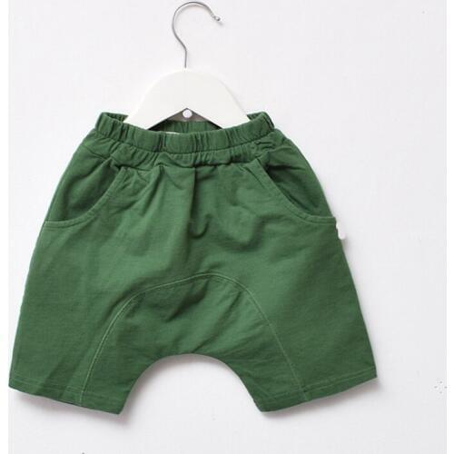 2020 Children Pants for Kids summer Trousers Baby Boys Girls shorts solid beach loose green yellow cheap beachwear