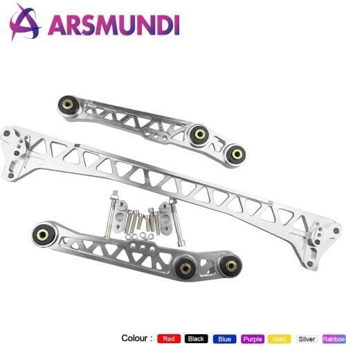 F7 Billet Lower Control Arm LCA +Subframe Brace For Honda Civic 92-95 EG