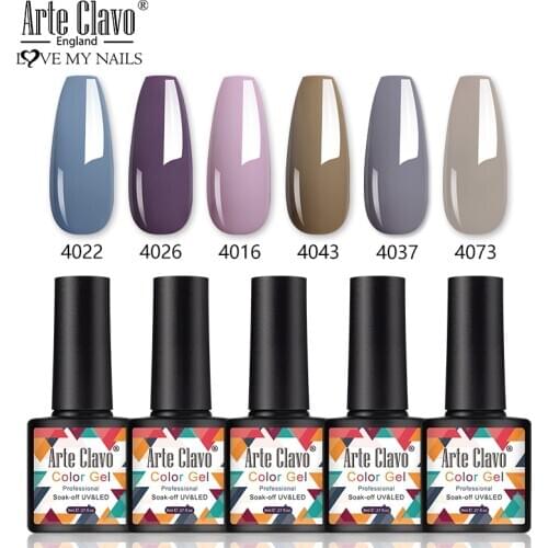 Arte Clavo New 15ml Soak Off Gel Polish 113 Colors Bright Silver UV Gel Nail Polish Enamel Lacquer Glitter Nail Art Varnishes