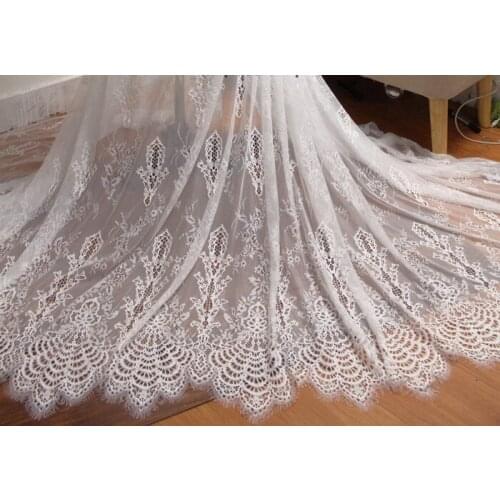 Hot 2020 new products export embossing eyelashes lace lace fabric DIY clothing dress home curtain accessories