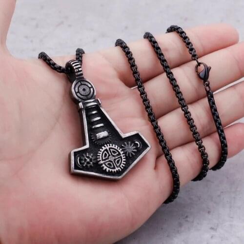 Stainless Steel Mechanical Pendant Vintage Mens Individual Item