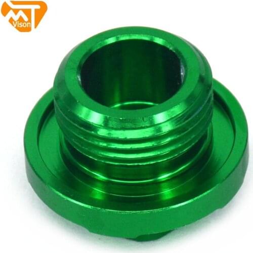 Motorcycle CNC Engine Oil Filter Plugs For Kawasaki KX250 KX250F KX250 KX450F KX450 KX250X 450X KLX450R KFX450R ATV KX 250 450 F