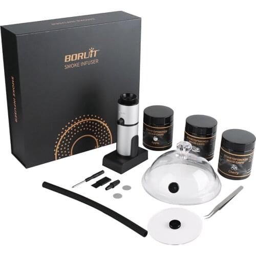 Japanese Cuisine Smoked Gun Set Cooking Tools Steak Molecular Smoker Gun Salmon Sashimi Natural Wood Smell Fume Color Box