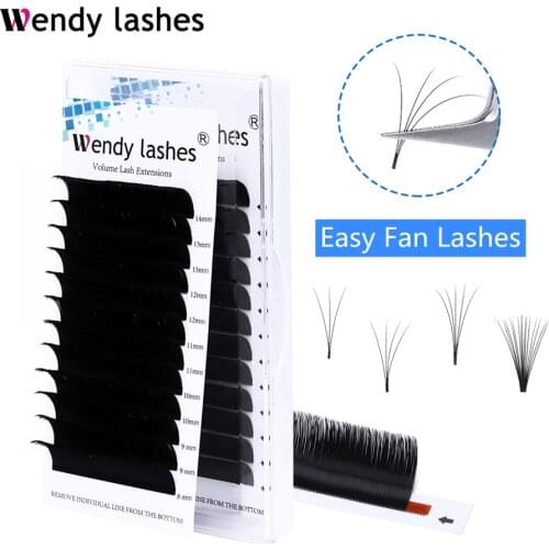 Easy Fan Lashes Premade Volume Fans Eyelash Extension Fast Blooming Fans Mink Lashes Natural Silk Lash Extension Makeup Supplies