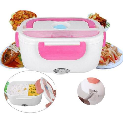 New 12V/110V Lunch Box Food Container Portable Electric Heating Food Warmer Heater Rice Container Dinnerware Set for Home Office