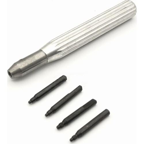 Stainless Steel Watch Crown Tube Insert Remover Opener Holder with 4 Pins for Removing Rlx Tudr Case Tube Watchmaker