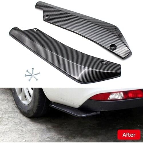 A Pair Universal Car Rear Bumper Lip Diffuser Splitter for Chevrolet Cruze TRAX Aveo Lova Sail EPICA Captiva Malibu Volt Camaro