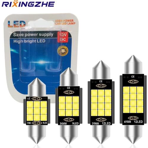 Festoon LED C5W C10W 3030 LED Bulbs 31mm 36mm 39mm 41mm Super Bright Car Dome Light Canbus No Error Auto Interior Reading Lamps