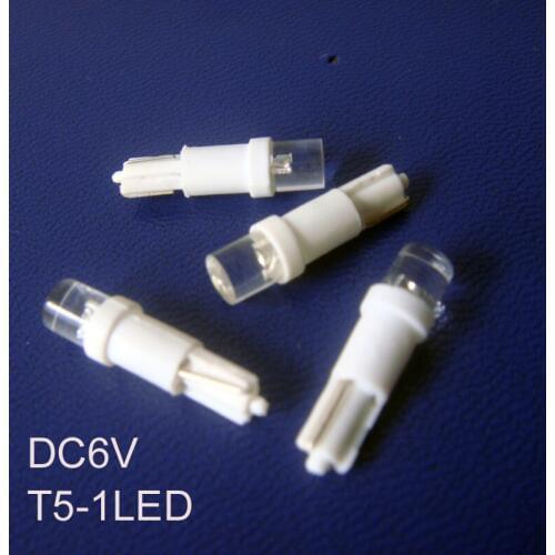 High quality 6.3V T5 led,T5 warning lamp,led T5 instrument light,W3W Light,T5 6V Indicator Lamp,T5 DC6V,free shipping 1000pc/lot