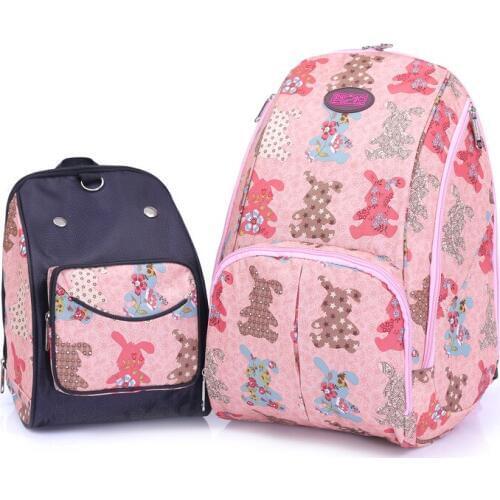 Multipurpose Thermal Fashion 2 Pcs/Set Baby/Mother Baby Diaper Bag Backpack Nappy Storage Holder Maternity 2017 DAE