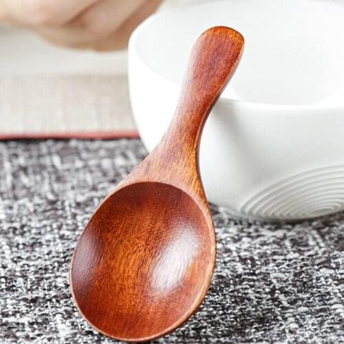 20 Pcs Natural Wooden Mini Spoon for Milk Powder Tea Honey Coffee Condiment Salt Sugar Cooking Tools Kitchen Gadgets
