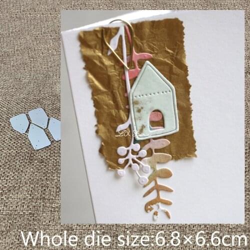 XLDesign Craft Metal Cutting Die stencil mold 4pcs houses decoration scrapbook Album Paper Card Craft Embossing die cuts
