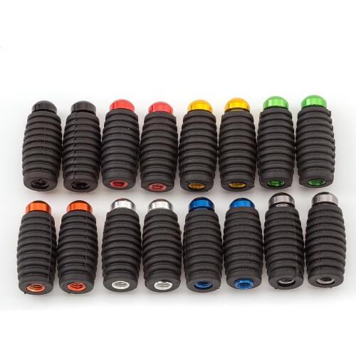 6mm Motorcycles Rubber Aluminium Foot Peg Rear set Footpeg Pedals Universal for Yamaha Honda Suzuki Kawasaki Ducati Aprilia