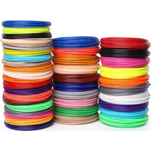 50/100/200 meter ABS PLA 1.75 mm filament plastic for 3d pen No pollution materials 3 d printer pen refills kids birthday gifts