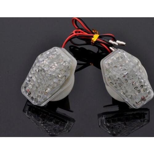 Free shipping Flush Mount Clear Lens LED Indicator Light Turn Signal For SUZUKI GSXR1000 GSXR750 GSXR600 Bandit 1250S
