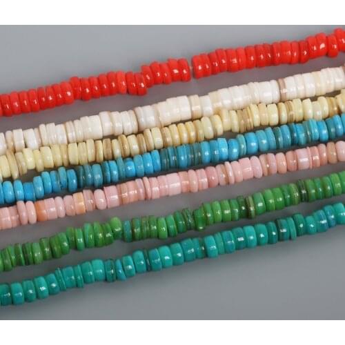 New Product Dia 6mm 9mm 11Colors Natural Sea Shell Chip Beads For Making Jewelry Necklace Bracelet DIY Headwear