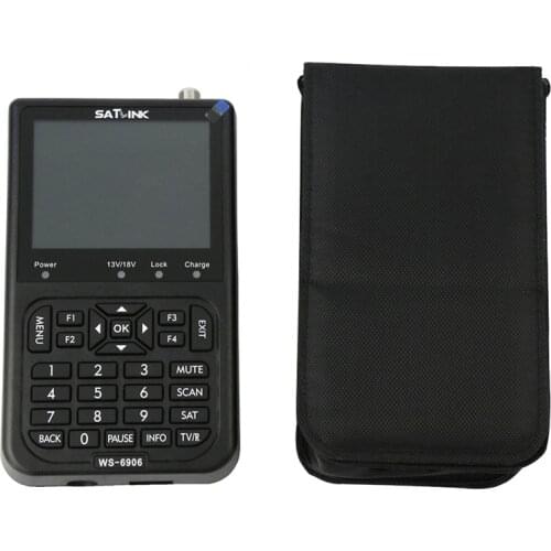 Digital Signal Finder Satlink WS 6906 3.5" LCD Screen DVB-S/S2 FTA Receptor for QPSK Satlink Satellite Signal Meter Finder TV AV