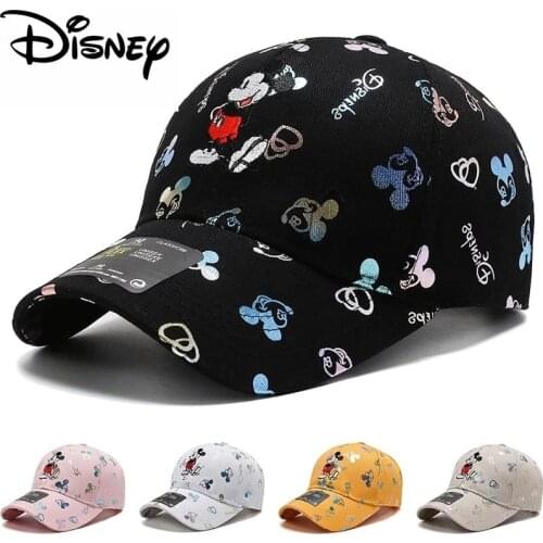 Disney High Quality Mickey Snapback Cap Cotton Baseball Cap For Men Women Adjustable Hip Hop Dad Hat Bone Garros Dropshipping
