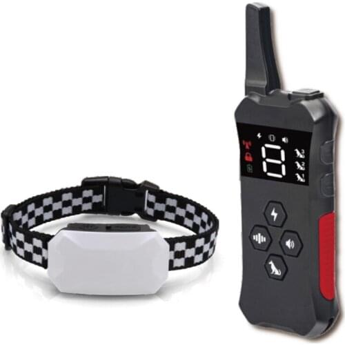 1000m Electric Dog Training Collar Pet Remote Control Waterproof Rechargeable with LCD Display for All Size Shock Sound 1pc