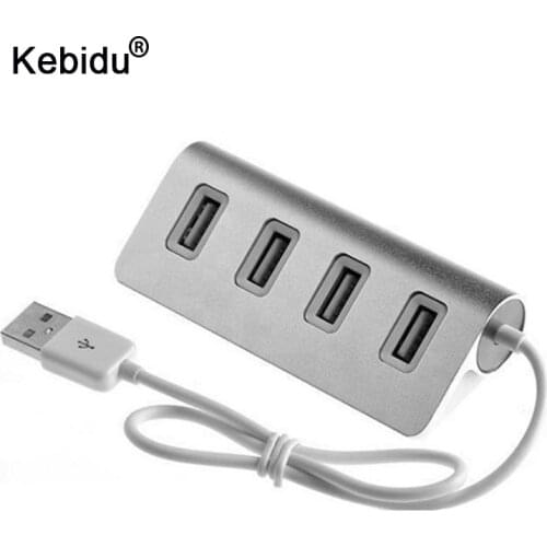 Kebidu High Speed Mini 4 Port HUB USB hub 4 Ports Expander Multiple Converter Adapter with LED Light for Laptop PC Tabs USB HUB