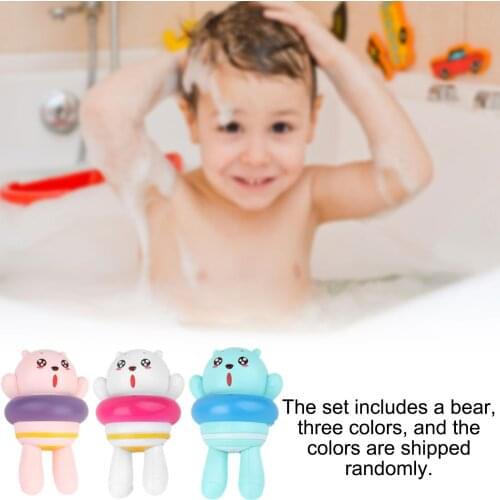 Bathing Bear Doll Playing In The Water Clockwork Toy Swimming Classes Summer Play Water Bath Doll Water Spray Bath Fun Kid Toy